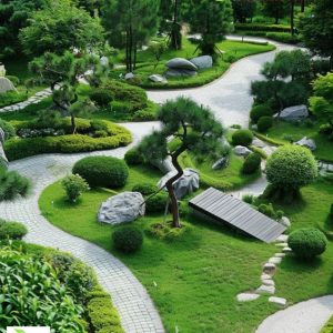phong cách sân vườn nhật bản